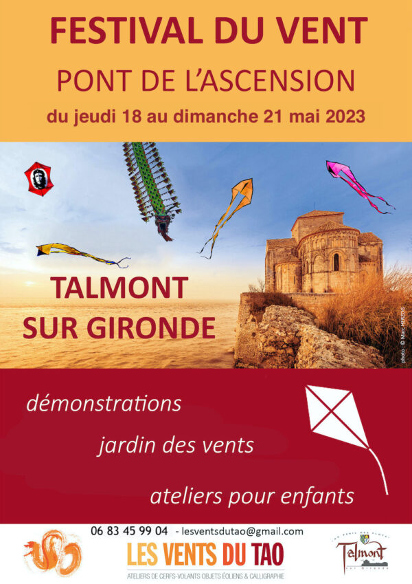 Affiche Fete du vent de talmont-sur-gironde du 18 au 21 mai 2023